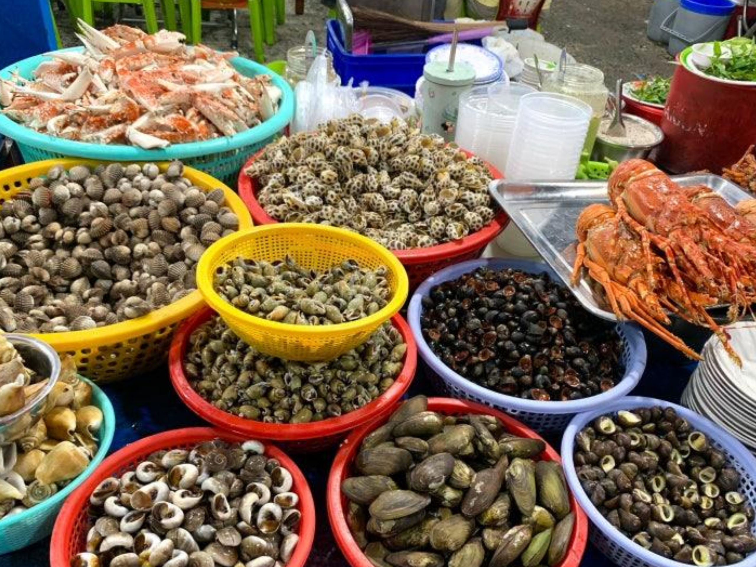 호치민 4군 빈칸 해산물거리